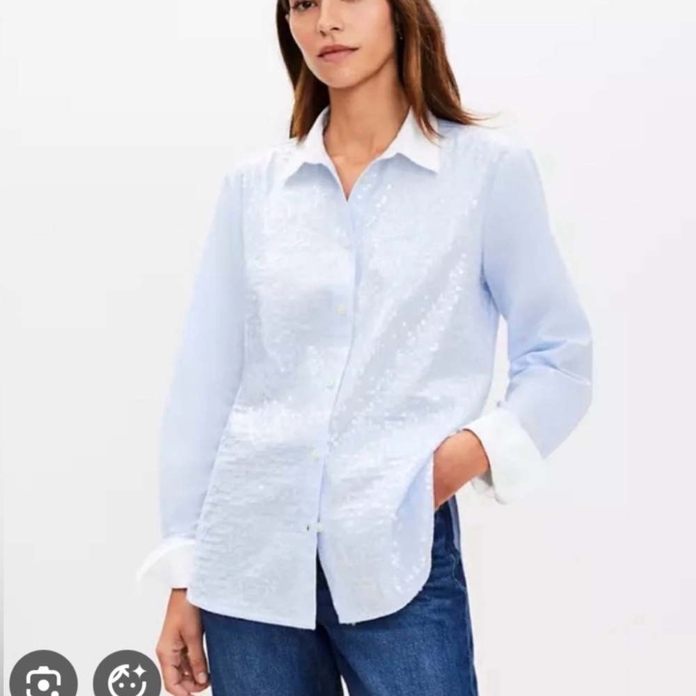 Loft Sequin Shirt